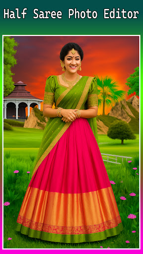 Half Saree Photo Suit Editor