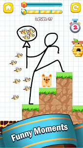 Dog vs Bee: Draw to Save Game