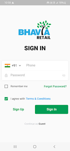 Android application Bhavya Group screenshort