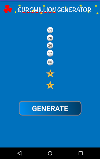 EuroMillions Generator Screen 2