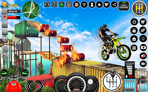 Android application Impossible Ramp Bike Stunt screenshort