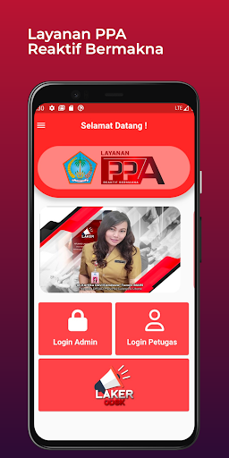 Android application Layanan PPA Reaktif Bermakna screenshort
