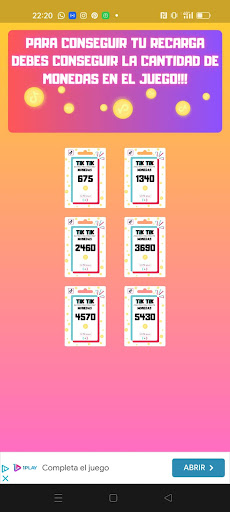 Monedas Tiktik Screen 2