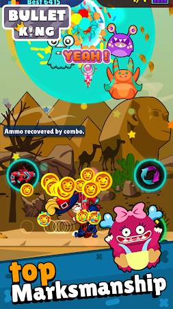 Game screenshot Bullet King: Fun Cartoon Shoot apk download