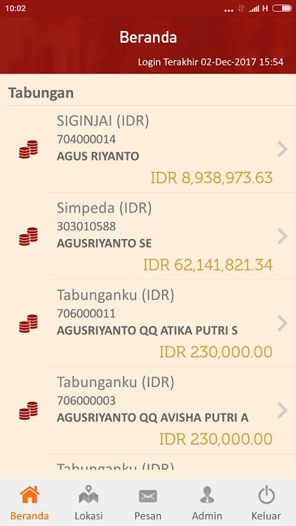 Aplikasi bank 9 jambi