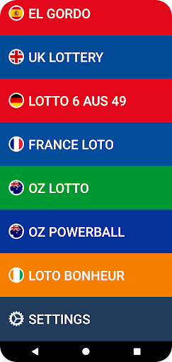 Lotto Numbers Generator Screen 2