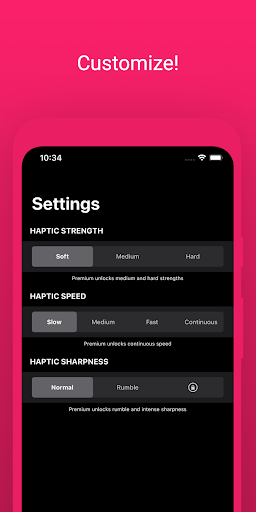Vibrate+ Screen 3