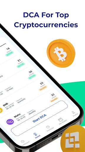norDL: Crypto Funds & DCA Screen 2
