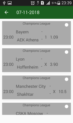 Android application FlashBets Prediction screenshort