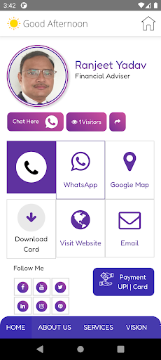 Android application Ranjeet Yadav LIC (CLIA) screenshort