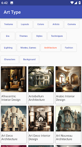 Android application Prompt Hero screenshort