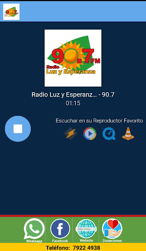 Android application Radio Luz y Esperanza screenshort