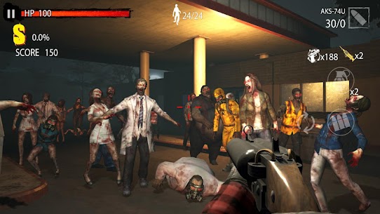 Zombie Hunter D-Day : Offline FPS Apk Mod for Android [Unlimited Coins/Gems] 5