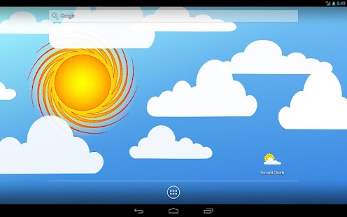 Sun and Clouds Live Wallpaper Screenshot