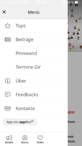 Android application Bürgerverein Tasdorf screenshort