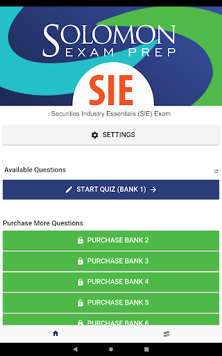 Android application SIE Exam Simulator screenshort