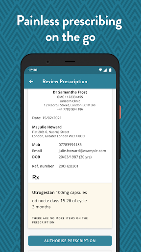 Android application mPrescribe screenshort