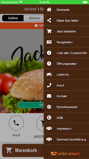 Jacksen´s Burger and More Screen 3