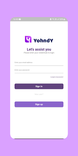 Android application YohndY screenshort