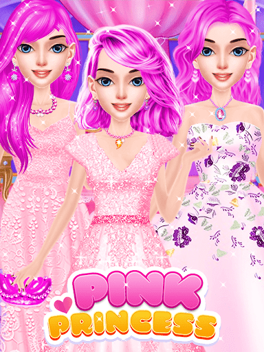 Pink Princess:Makeup & DressUp Screen 2