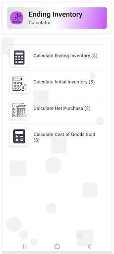 Ending Inventory Calculator