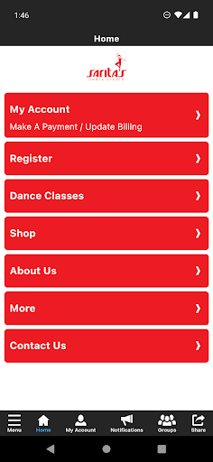 Saritas Dance Studio Screen 2
