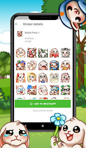 Imágen 11 WAStickerApps Conejo Stickers android
