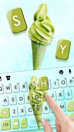 Macha Ice Cream Keyboard Theme Screen 2