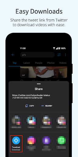 Screenshot of Video Downloader for Twitter X