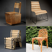 Bamboo wooden chair design