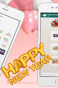 Happy New Year 2022 Stickers WAStickerApps 2.0 APK screenshots 3
