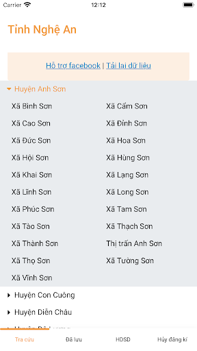 Android application Quy hoạch Nghệ An screenshort