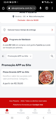 Also Pizzaria Screen 3