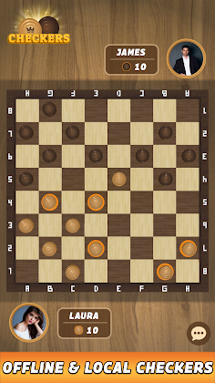 Checkers board game - Screenshot 2