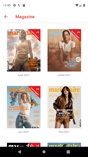 Android application Marie Claire France screenshort