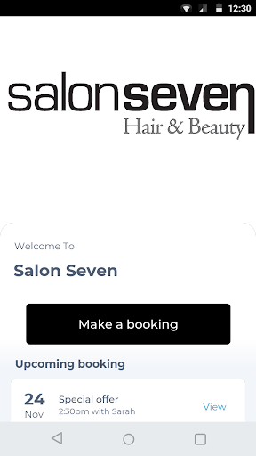 Android application Salon Seven screenshort