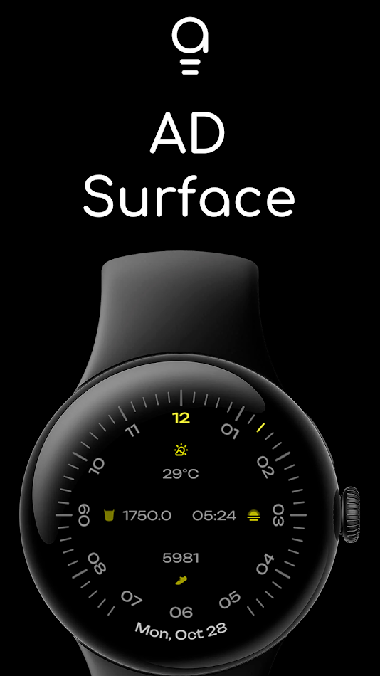 #1. AD Surface - Watch Face (Android) Av: Albuquerque Design