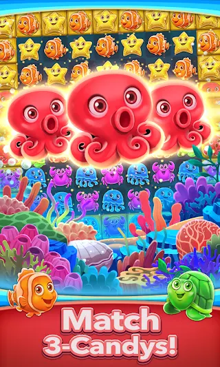 Ocean Match-3 Puzzle Game - Screenshot 3