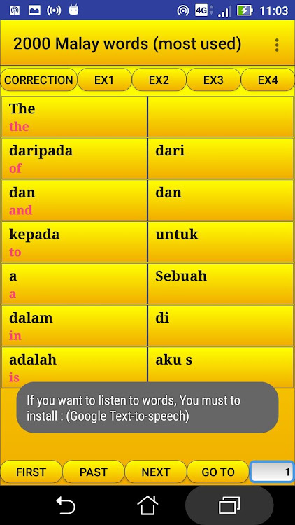 2000 Malay Words (most used) - 15 - (Android)