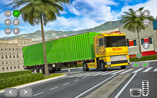 Modern Cargo Truck Driving 3d Screen 3