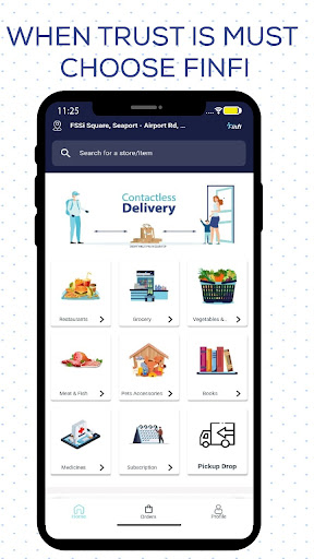 Android application Finfi Delivery Partner screenshort