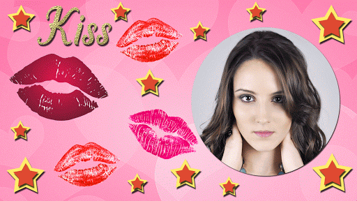 Kiss GIF Photo Frame Editor