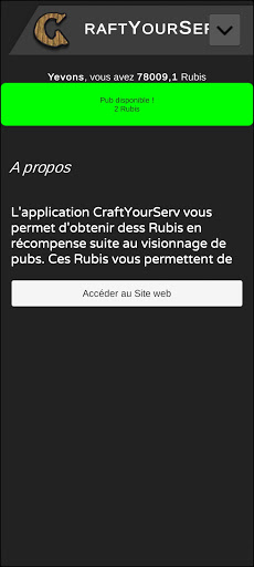 CraftYourServ Screen 2