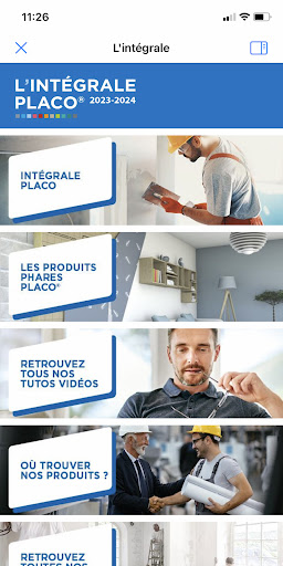 Android application L’intégrale Placo® screenshort