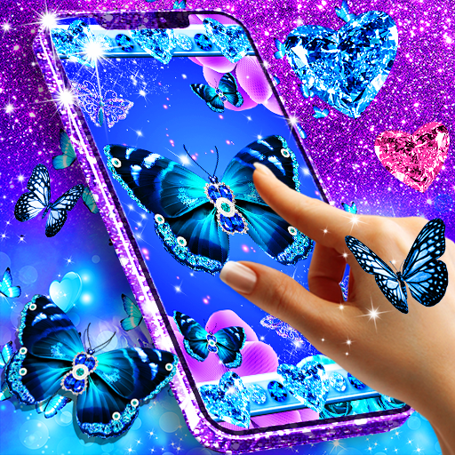 {buangkata(Blue glitz butterfly wallpaper – Apps bei Google Play)}