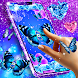 Blue glitz butterfly wallpaper - Androidアプリ
