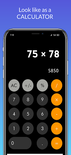 Android application HideR : Calculator Lock screenshort