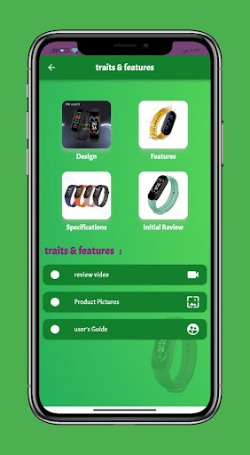 M6 smart watch Guide Screen 2