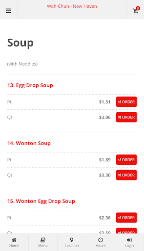Wah-Chun New Haven Ordering Screenshot 3 - AppWisp.com