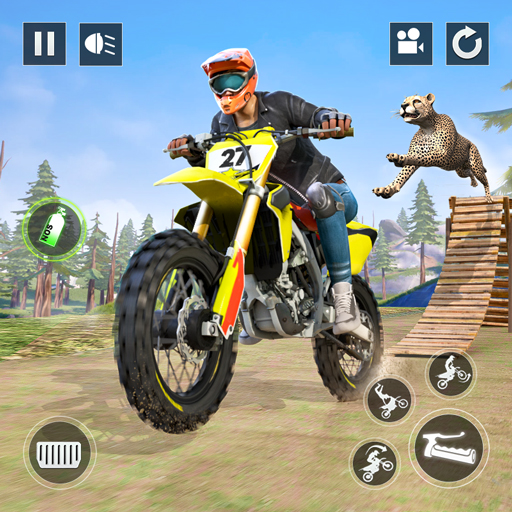 Animal Bike Stunt Racing Games  Icon